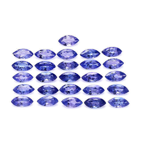 Tanzanite Marquise Faceted 4X8 mm 26 Pieces 15.13 Carats GSCTZ0040