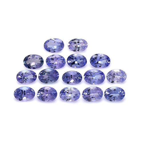 Tanzanite Oval Faceted 6X8 mm 16 Pieces 12.58 Carats GSCTZ0047