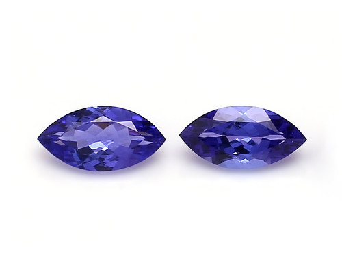 Tanzanite Marquise Faceted  7X12 mm  2 Piece  3.92 Carats GSCTZ0064