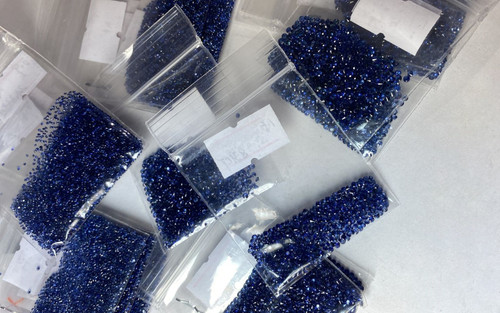Blue Sapphire Round Faceted 0.90 mm to 2.10 mm  GSCBS018
