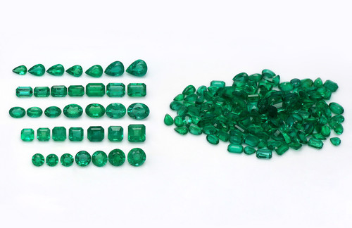 Emerald Faceted Mix Shape  398.93 Carats GSCEM0209