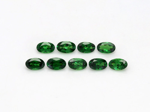 Tsavorite Oval Faceted 3X5 mm 9 Pieces  2.49 Carats GSCTS044