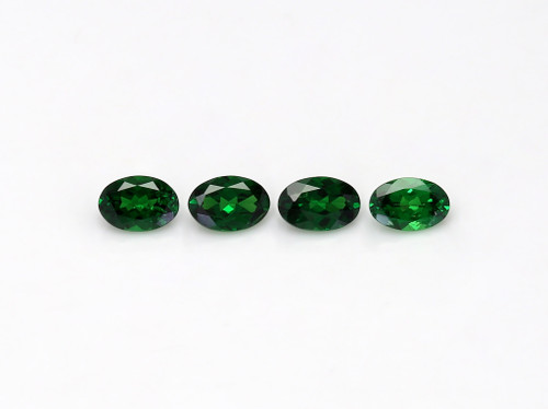Tsavorite Oval Faceted 4X6 mm 4 Pieces 1.96 Carats GSCTS046