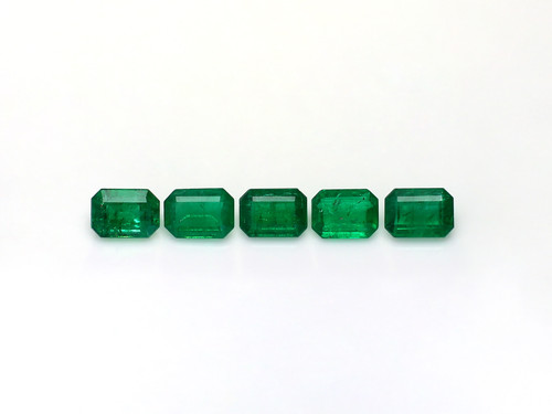 Emerald Faceted Octagon 5X7 mm  GSCEM0218