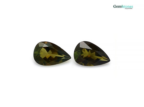 Tourmaline Pear Faceted 6X9 mm 2 Piece 1.92 Carats GSCTO584