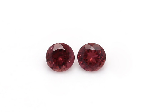 Tourmaline Round Faceted 6X6 mm 2 Piece 1.67 Carats GSCTO607