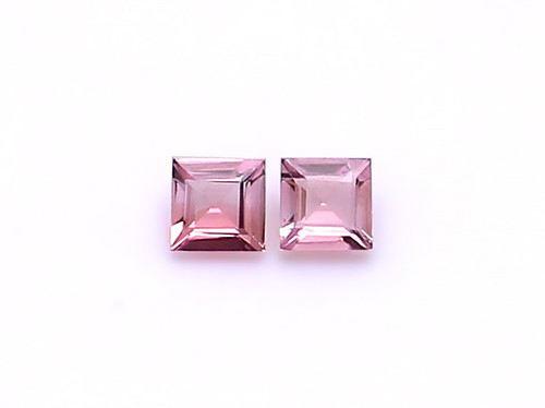Tourmaline Square Faceted 4X4 mm 2 Piece 0.62 Carats GSCTO651