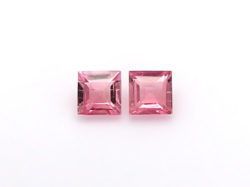 Tourmaline Square Faceted 4X4 mm 2 Piece 0.73 Carats GSCTO658