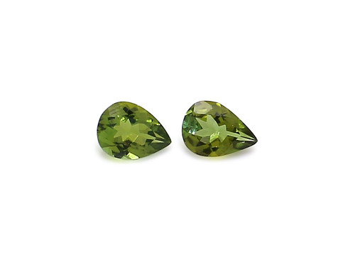 Tourmaline  Pear Faceted 5X7 mm 2 Piece 1.12 Carats GSCTO700