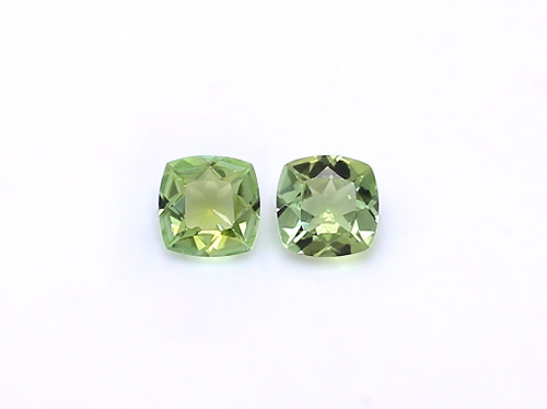 Tourmaline Cushion Faceted 6X6 mm 2 Piece 1.71 Carats GSCTO732