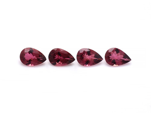 Pink Tourmaline Pear Faceted 6X9 mm 4 Pieces 4.43 Carats GSCTO892