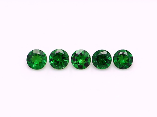 Tsavorite Round Faceted 4.50X4.50 mm 5 Piece 1.92 Carats GSCTS243