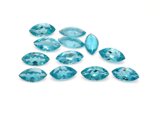 Apatite Marquise Faceted 6X12 mm 25 Pieces 44.67 Carats GSCAP083