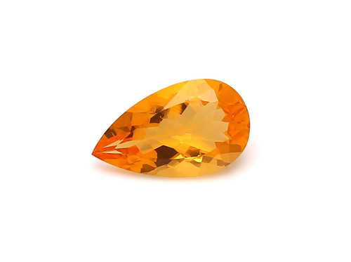 Fire Opal Pear Faceted 10X17 mm 4.09 Carats GSCFO192