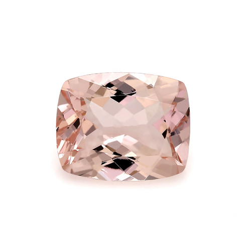 Peach Morganite  Cushion Faceted 10 x 8 mm 2.70 Carat GSCPEMO055