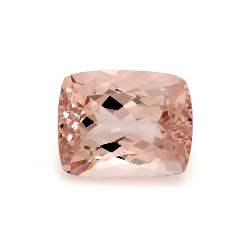 Peach Morganite  Cushion Faceted  10 x 8 mm 3.27 Carat GSCPEMO060