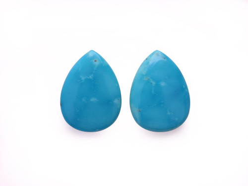 Turquoise Pear Shape Cabochon 14X18.5 mm 1 Pair 9.39 Carats GSCTU443