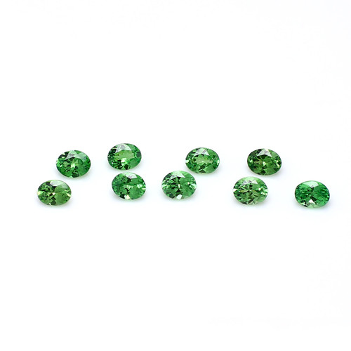 Tsavorite Oval Faceted AAAA 4X5 mm 106 Pieces 40.09 Carats GSCTS478 Tsavorite Oval Faceted AAAA 4X5 mm 106 Pieces 40.09 Carats GSCTS478