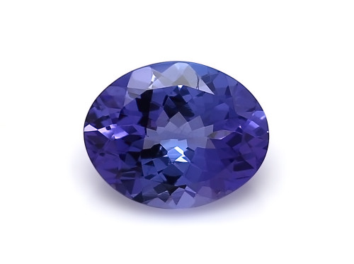 Tanzanite Oval Faceted 8X10 mm AAA+ 2.43 Carat GSCTZ0454