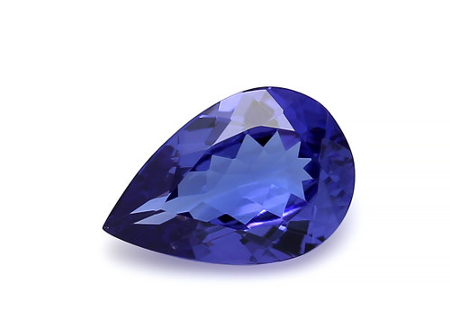 Tanzanite Pear Faceted 8X12 mm AAAA 2.75 Carat GSCTZ0474