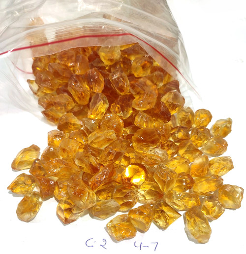 Citrine C-2 Rough 4-7 mm 1000 gm GSCCI034