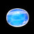 Rainbow Moonstone  Oval Cabochon 9X11 mm 4.38 Carats  GSCRMO107