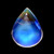 Rainbow Moonstone Pear Cabochon 9X12 mm 4.58 Carats  GSCRMO178