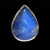 Rainbow Moonstone  Pear Cabochon 13.29 Carats 17X13 mm GSCRMO221