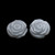 Grey Moonstone Rose Flower Carving 20X20 mm 2 Piece 37.75 Carats GSCGMON002