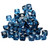 London Blue Topaz  Cushion Checkerboard  Faceted 7X7 mm 53 Piece 84.00 Carats GSCLBT001