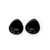 Black Onyx  Pear  15X13 mm 1 Pair 17.48 Carats GSCBON010