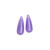 Dyed Natural Purple Jade Cabochon Briolette / Drops 7X18 mm1 Pair 13.91 Carats GSCNJ001