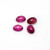 Rubellite Tourmaline Oval Cabochon 6X8 mm  4 Piece 5.37 Carats GSCTO313