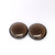 Smoky Smooth Round Briolette Cabochon 18X18 mm 1 Pair 23.29 Carats GSCSMK019