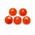 Carnelian Round Checkerboard Faceted  14X14 mm 5 Piece 39.59 Carats GSCCRL009