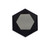 Black Onyx Hexagon Faceted 23X23 mm 22.84 Carats GSCBON020