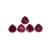 Pink Tourmaline Heart Faceted 8X8 mm 5 Pieces 7.90 Carats GSCTO379
