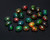 Black Dyed Ethiopian Opal Oval Cabochon 8X10 mm 24 Pieces 44.50 Carats GSCEOP034