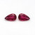 Rubellite Tourmaline Pear Faceted  9.5X16 mm 1 Pair 10.28 Carats GSCTO420