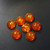 Orange Dyed Ethiopian Opal Round Cabochon 10X10 mm 7 Pieces 14.10 Carats GSCEOP037