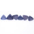 Blue Chalcedony Trillion Cab 13 mm - 15.5 mm  6 Pieces 48.88 Carats GSCBCL019