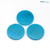 Turquoise Round Disk Cabochon 16 X 16  mm  3 Pieces  13.90 Carats GSCTU038