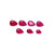 Ruby Pear Faceted  3X4 mm- 4X6 mm 7 Pieces  2.46 Carats GSCRUB0051