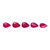 Ruby Pear Faceted  5X8 mm- 5.5X8 mm 5 Pieces  3.93 Carats GSCRUB0054