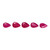 Ruby Pear Faceted  5X8 mm- 5.5X8 mm 5 Pieces  3.93 Carats GSCRUB0054