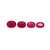 Ruby Oval Faceted  5X8 mm - 6X8 mm 4 Pieces 4.68 Carats GSCRUB0056