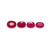 Ruby Oval Faceted  5X8 mm - 6X8 mm 4 Pieces 4.68 Carats GSCRUB0056