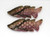 Tourmaline Fish Carving  18.5X47 mm 1 Pair  53.88 Carats GSCTO531