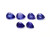 Tanzanite Pear Faceted 7X10 mm to 8X11 mm  6 Pieces  13.71 Carats GSCTZ0052