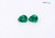 Emerald Faceted Pear 5X6 mm 2 Piece 0.93 Carat GSCEM0251